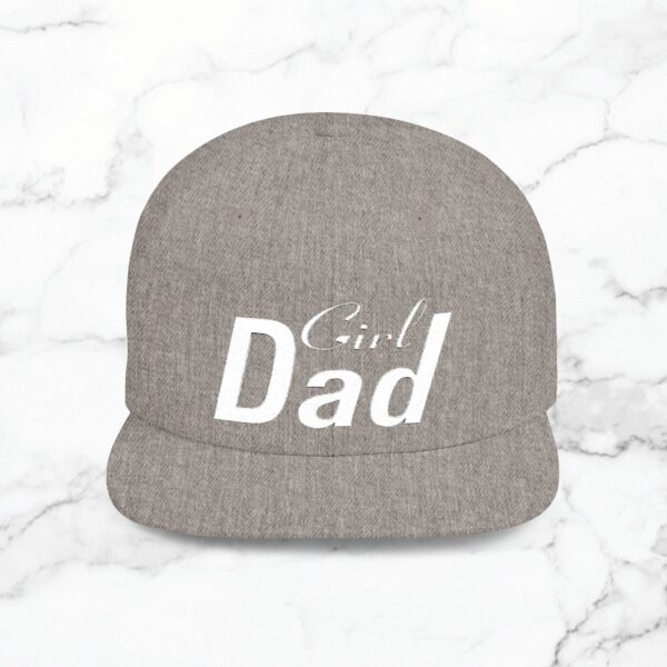 Girl Dad Flat Bill Snapback Hat, Perfect Gift for Father's Day, Trendy Dad Hat, Gifts for New Dads, Casual Wear, Stylish Accessories - Image 16