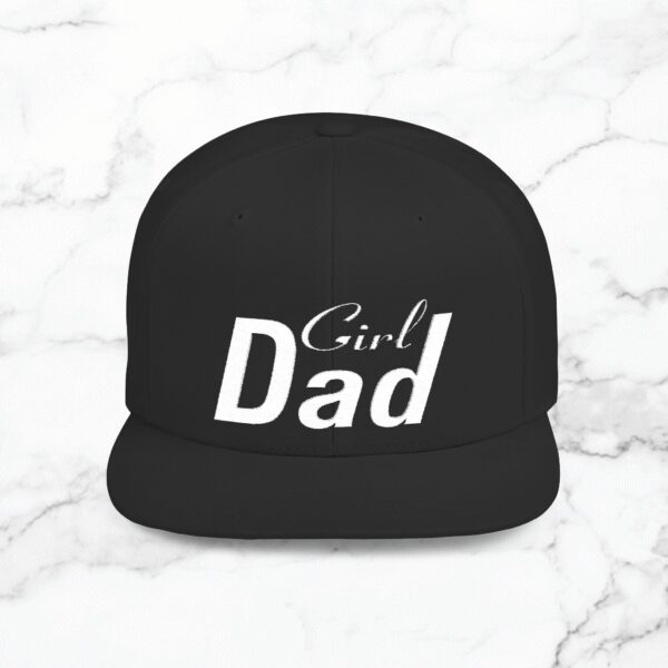 Girl Dad Flat Bill Snapback Hat, Perfect Gift for Father's Day, Trendy Dad Hat, Gifts for New Dads, Casual Wear, Stylish Accessories - Image 10