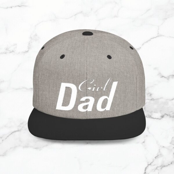 Girl Dad Flat Bill Snapback Hat, Perfect Gift for Father's Day, Trendy Dad Hat, Gifts for New Dads, Casual Wear, Stylish Accessories - Image 13