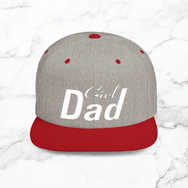 Girl Dad Flat Bill Snapback Hat, Perfect Gift for Father's Day, Trendy Dad Hat, Gifts for New Dads, Casual Wear, Stylish Accessories - Image 19