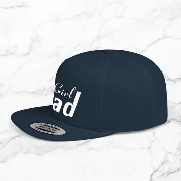 Girl Dad Flat Bill Snapback Hat, Perfect Gift for Father's Day, Trendy Dad Hat, Gifts for New Dads, Casual Wear, Stylish Accessories - Image 6