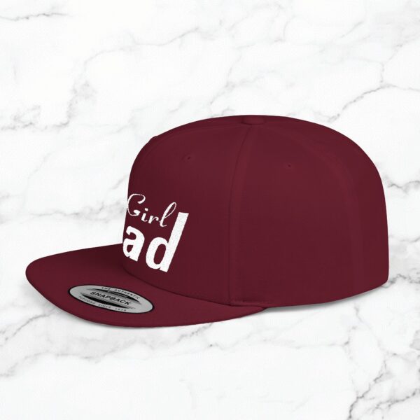 Girl Dad Flat Bill Snapback Hat, Perfect Gift for Father's Day, Trendy Dad Hat, Gifts for New Dads, Casual Wear, Stylish Accessories - Image 24