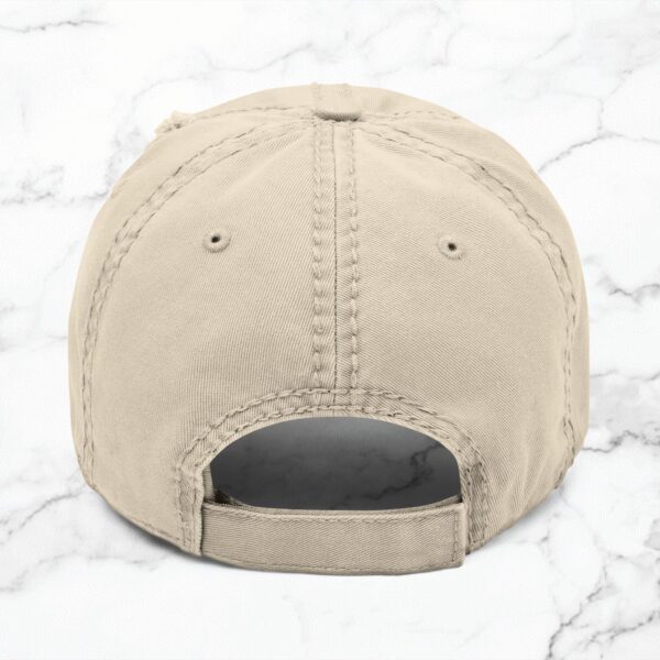 Distressed Hat with Heart Embroidery, Casual Style, Perfect Gift, Everyday Wear, Trendy Headwear - Image 6