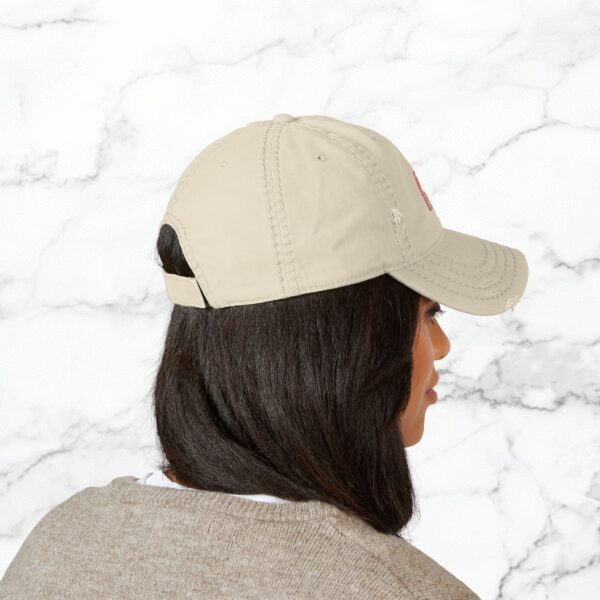 Rainbow Embroidered Distressed Hat, Trendy Baseball Cap for Men & Women, Gift for Mother's Day, Summer Accessory, Casual Style - Image 12
