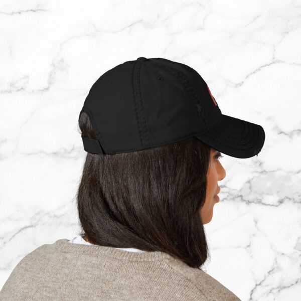 Rainbow Embroidered Distressed Hat, Trendy Baseball Cap for Men & Women, Gift for Mother's Day, Summer Accessory, Casual Style - Image 8