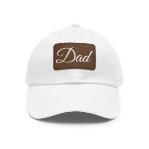 Stylish Dad Hat with Leather Patch | Perfect Gift for Father's Day, Casual Outings, Dad's Birthday or Everyday Wear