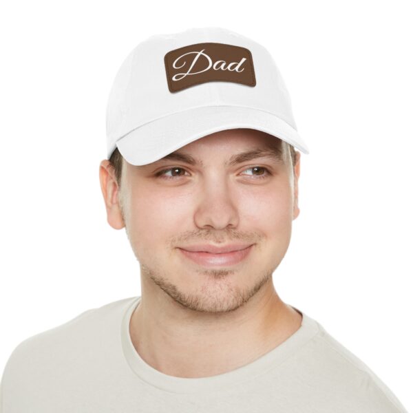 Stylish Dad Hat with Leather Patch | Perfect Gift for Father's Day, Casual Outings, Dad's Birthday or Everyday Wear - Image 4