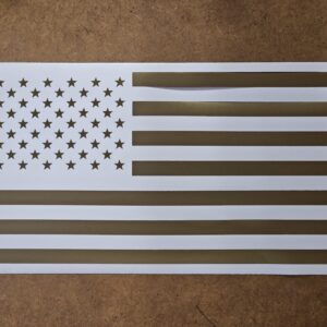 United States of America Flag Decal/Sticker Reverse